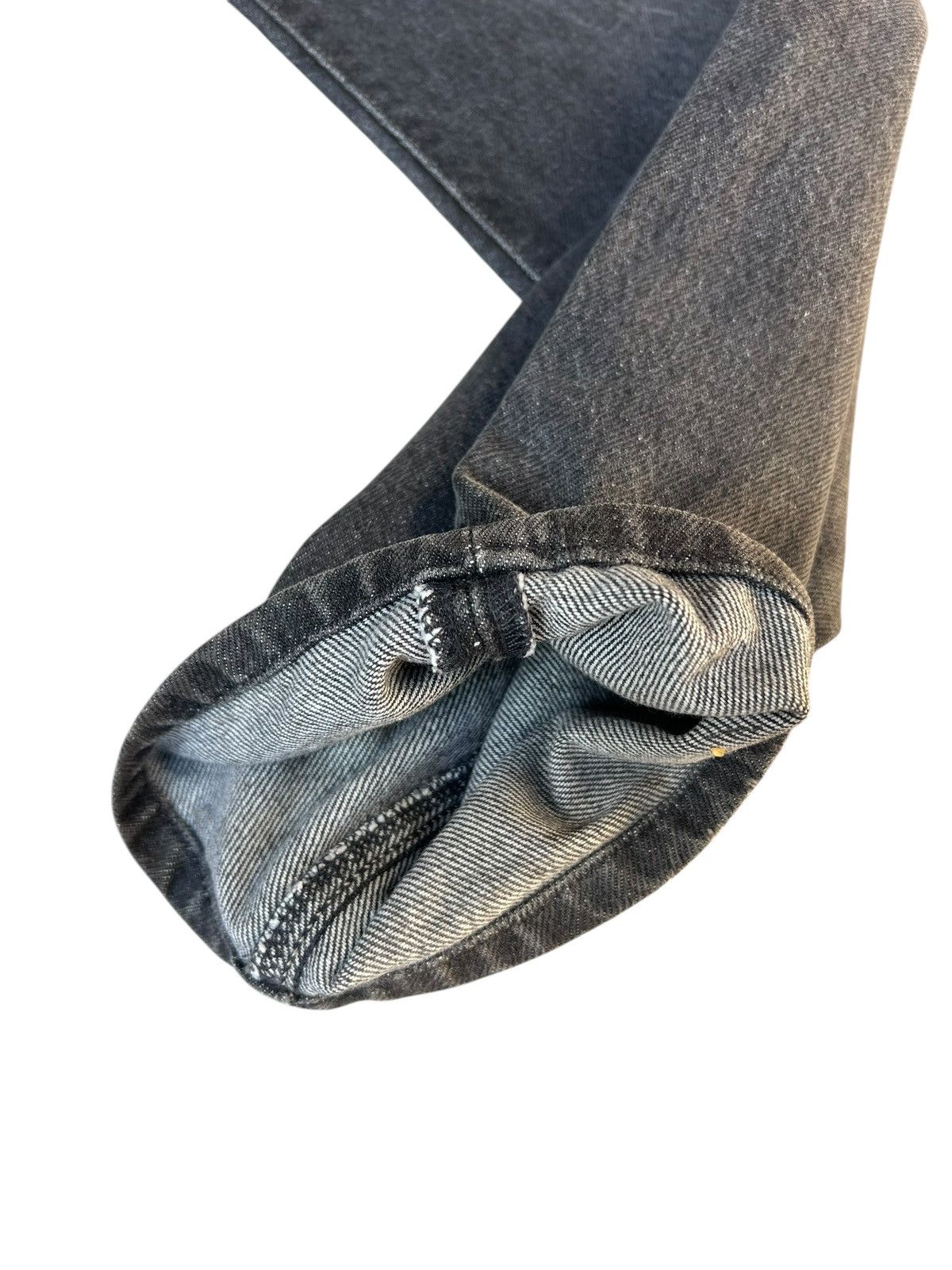 RRL Ralph Lauren × Vintage Vintage 90s RRL Usa Fade Black Stains Denim Baggy Jeans Size US 30 / EU 46 - 15 Thumbnail