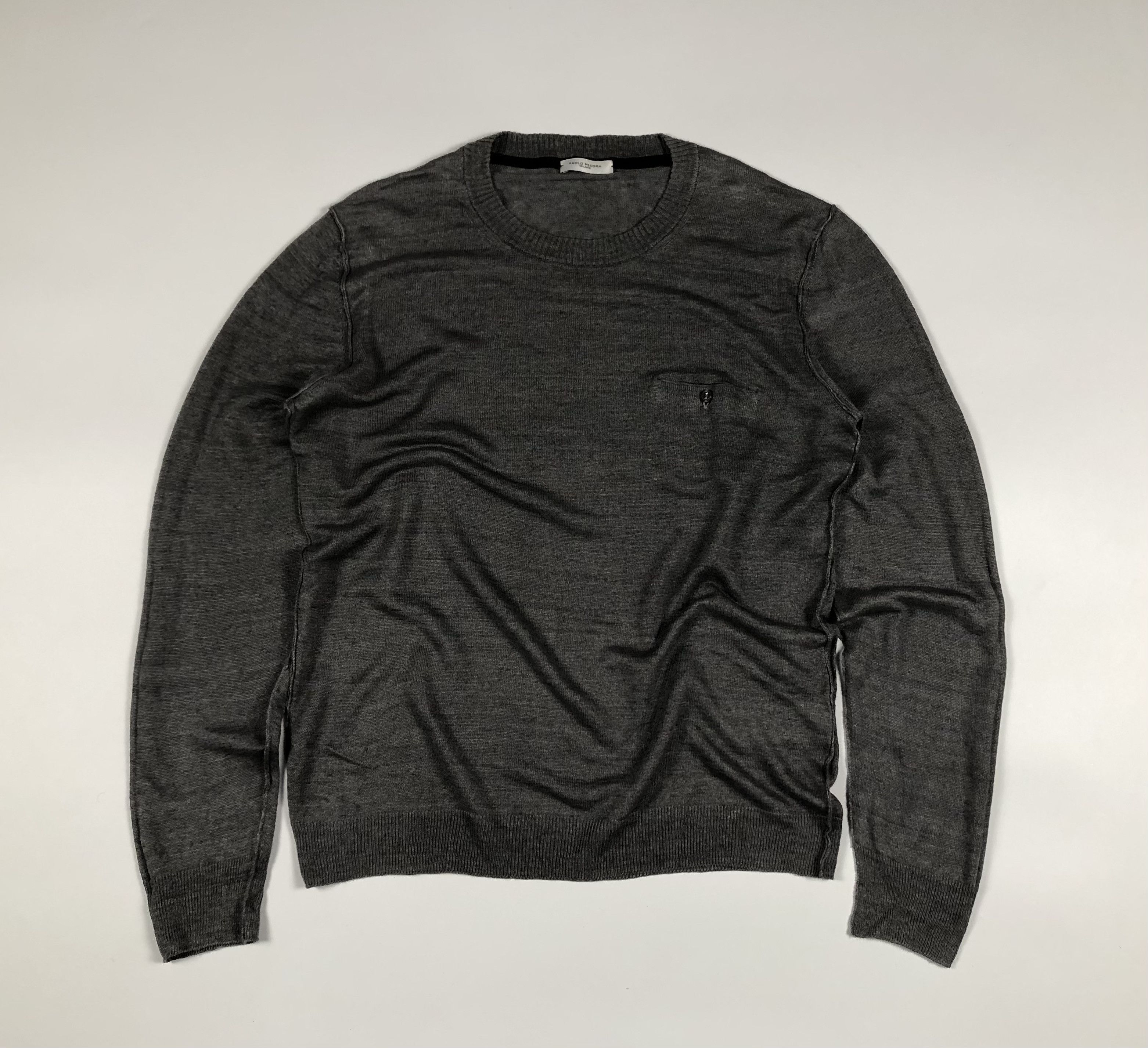 Paolo Pecora Paolo Pecora Milano Linen Crewneck Jumper Size US M / EU 48-50 / 2 - 1 Thumbnail