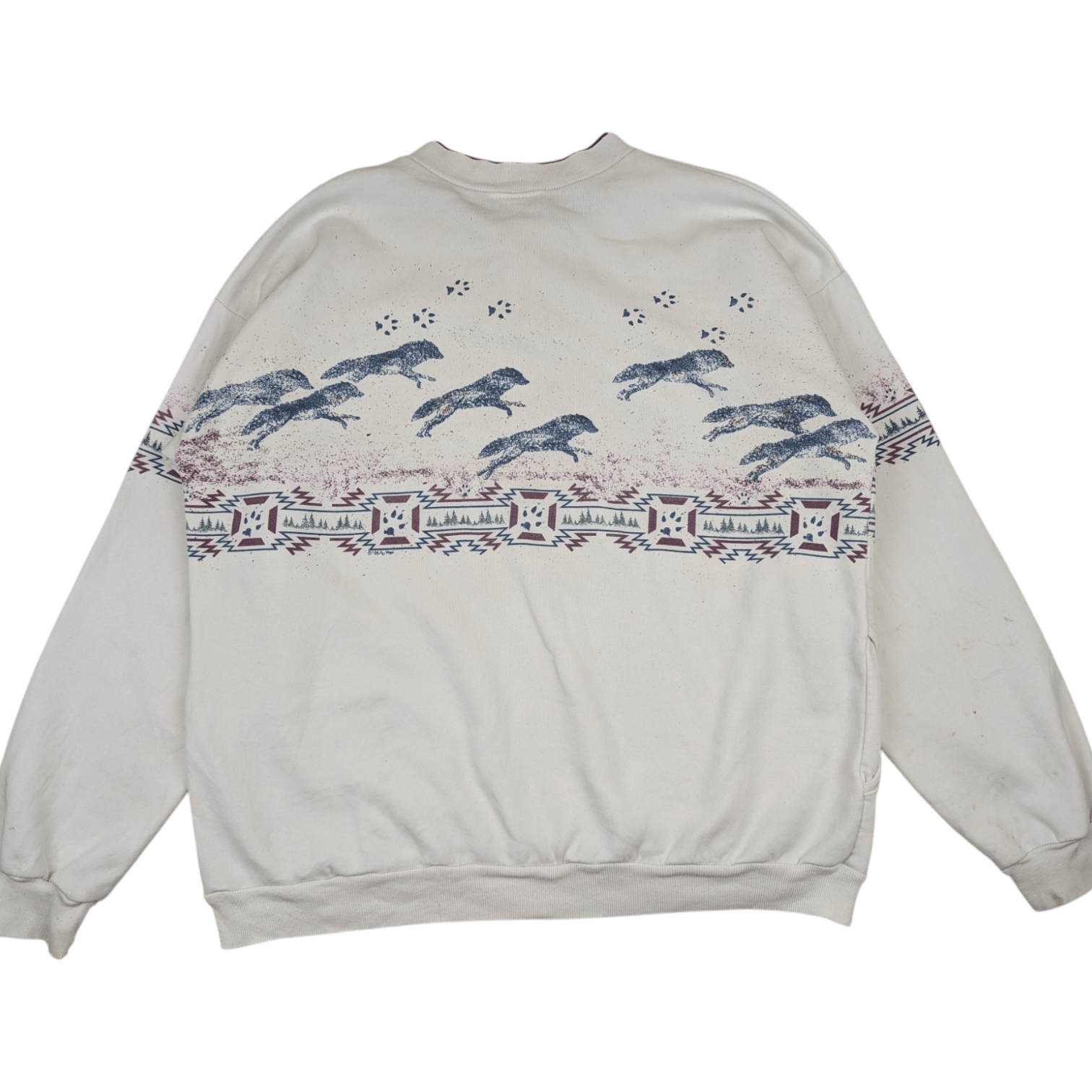Vintage Vintage 90's OREGON Warewolf Jumper Sweatshirt Size US XL / EU 56 / 4 - 9 Thumbnail