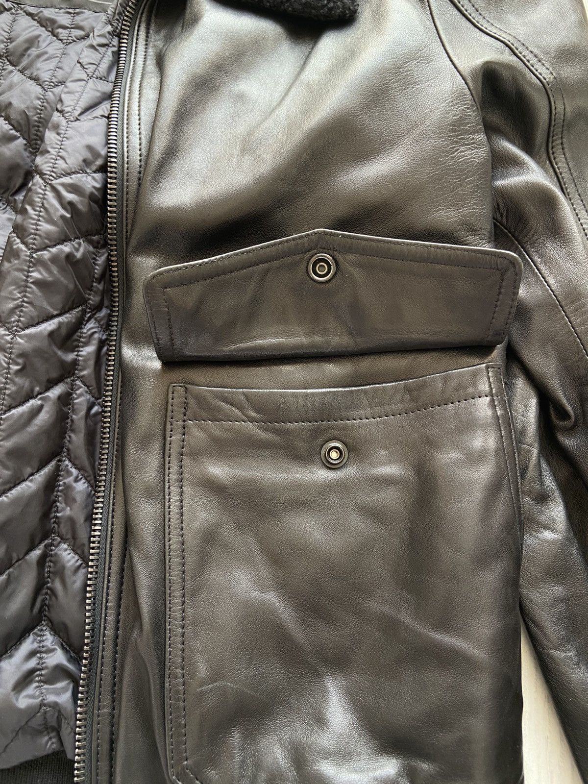 Belstaff Belstaff Leather Bomber Jacket Size US XL / EU 56 / 4 - 17 Thumbnail