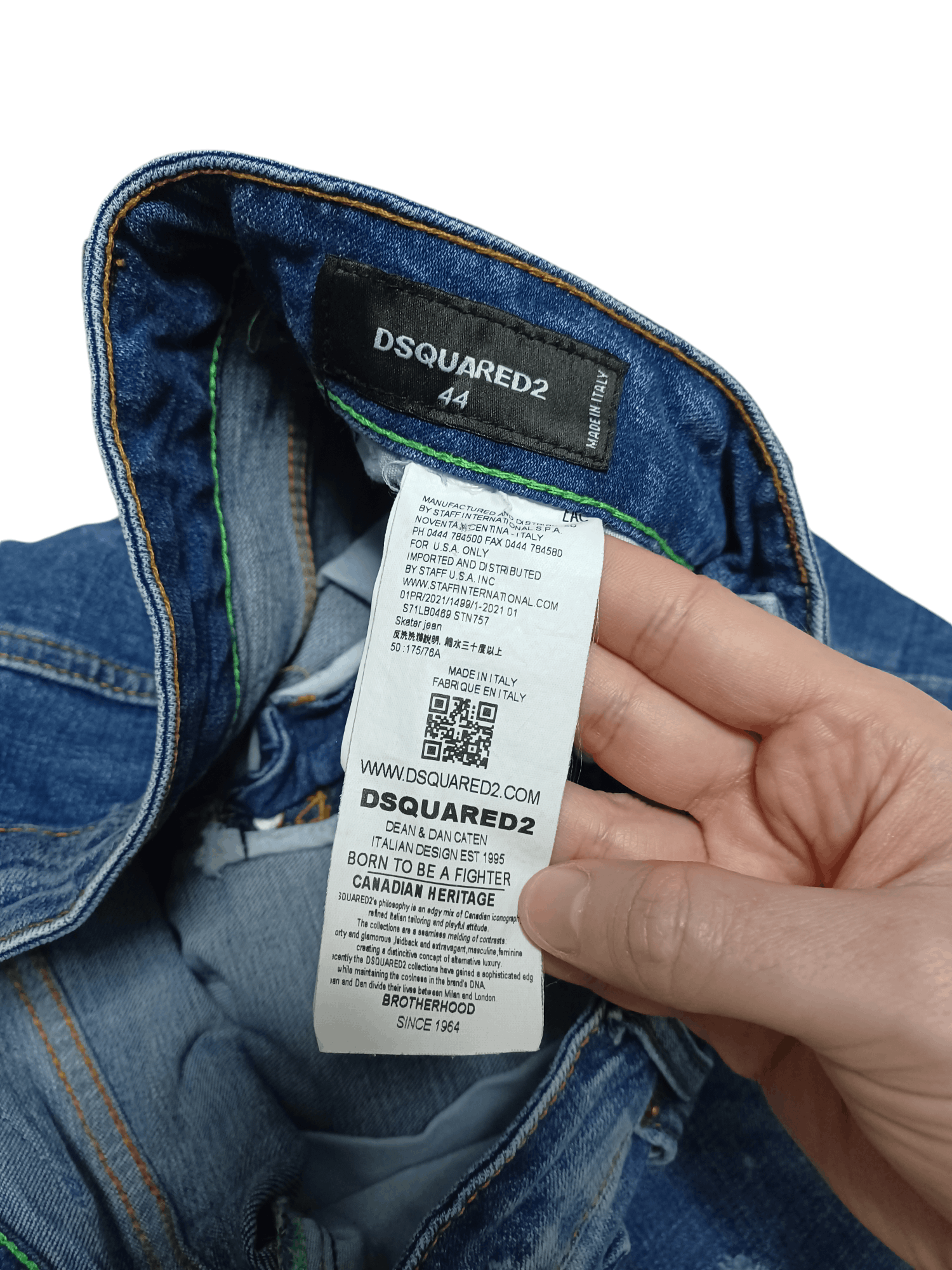 Dsquared2 DSQUARED 2 MADE IN ITALY DISTRESSED AVANT GARDE JEANS Size US 31 - 7 Thumbnail