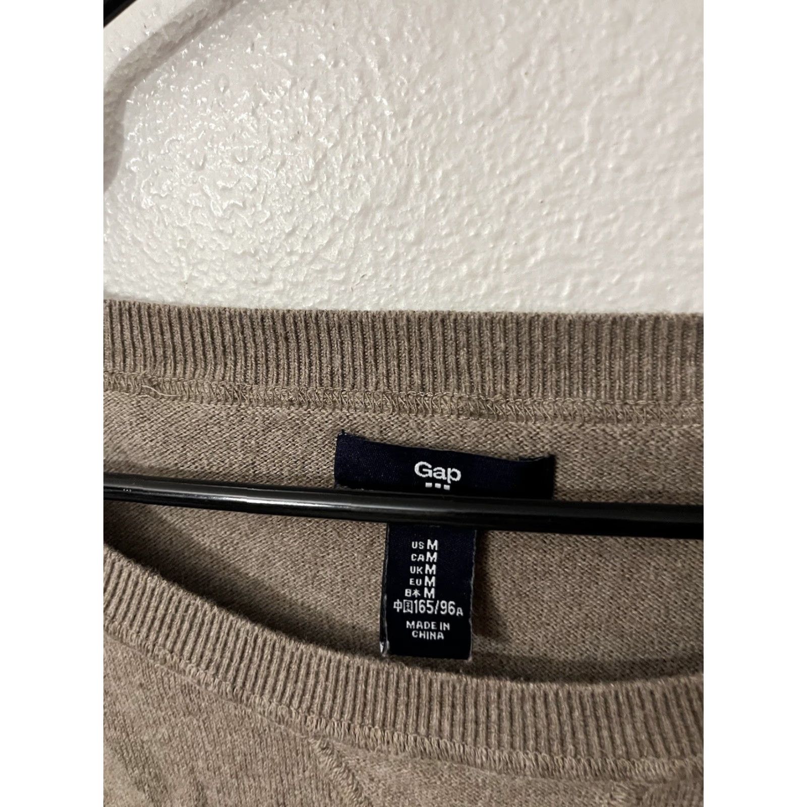 Gap GAP Sweater Knit Crew Neck Brown Solid Women M Cotton Regular Pullover All Seasons Logo Modern Style 669964-04 Size M / US 6-8 / IT 42-44 - 2 Thumbnail