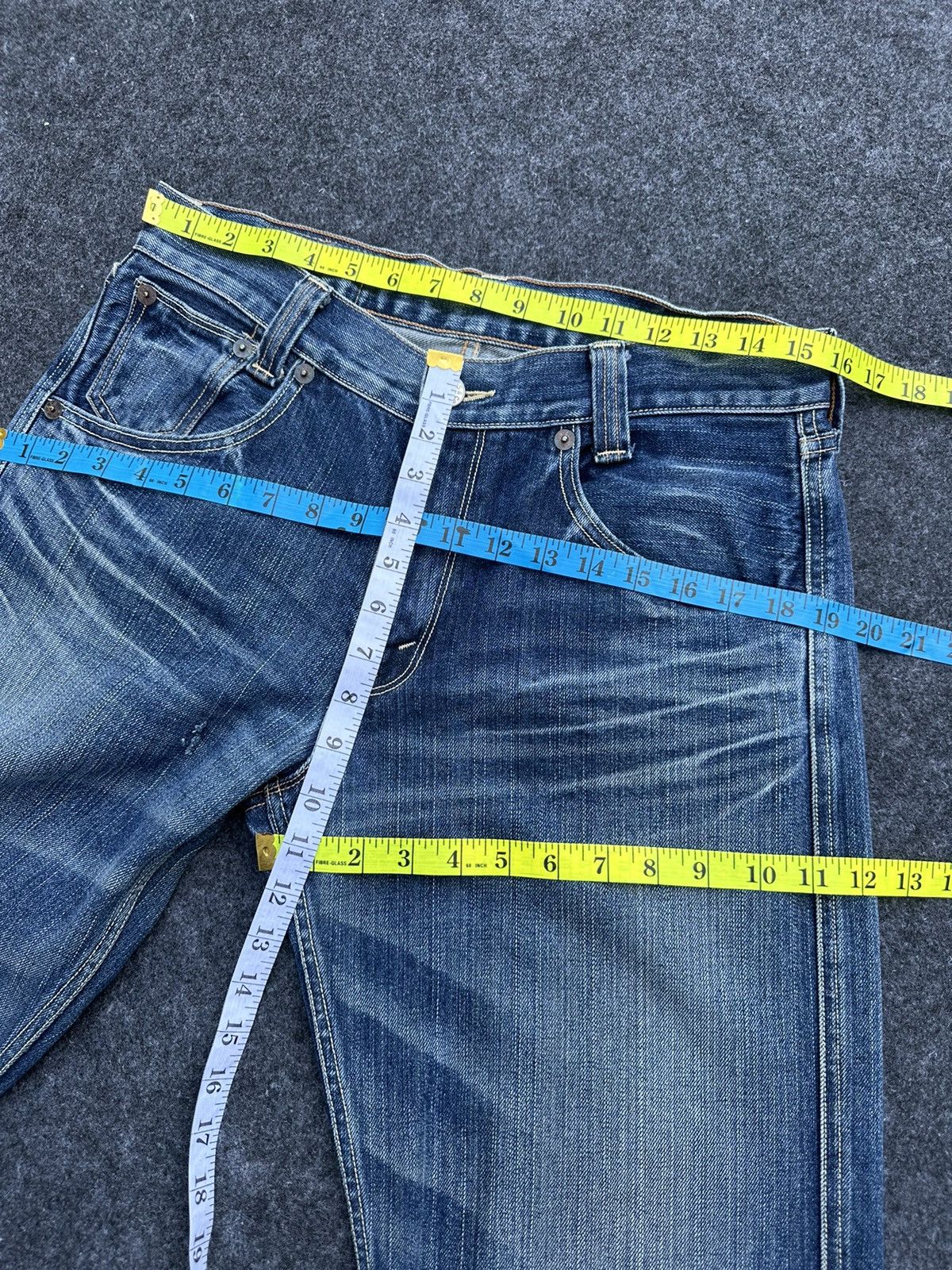 Levi's Y2k Levis 703 Faded Blue Washed Vintage Denim 31x33 D44 Size US 31 - 5 Thumbnail