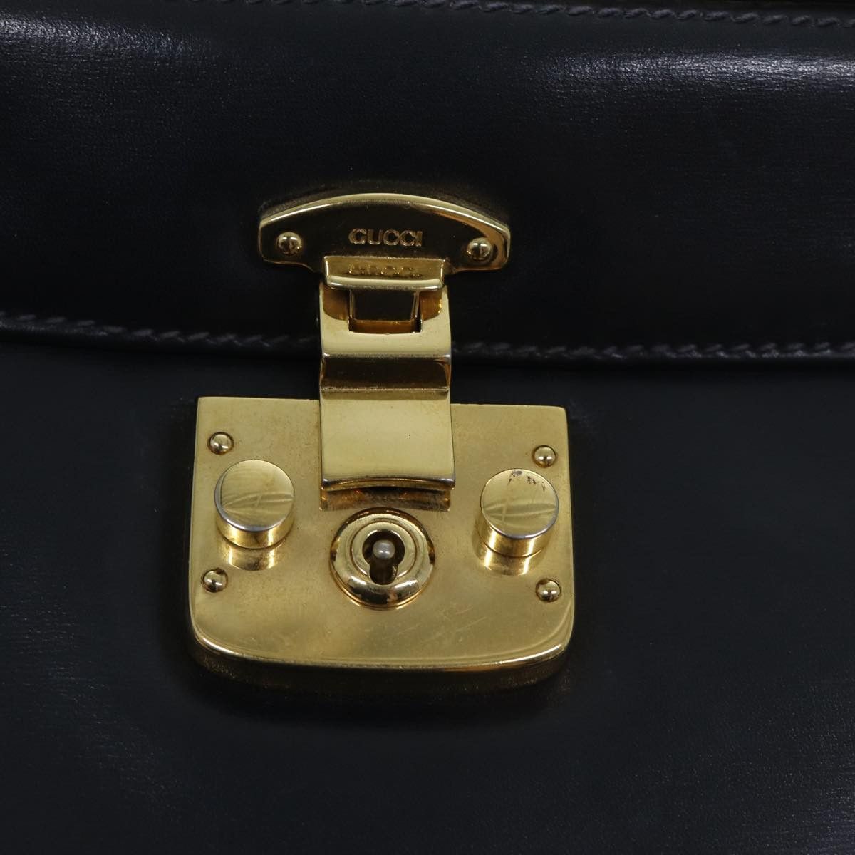 Gucci GUCCI Ready Lock Hand Bag Leather Navy 000 406 000 406 Size ONE SIZE - 10 Thumbnail
