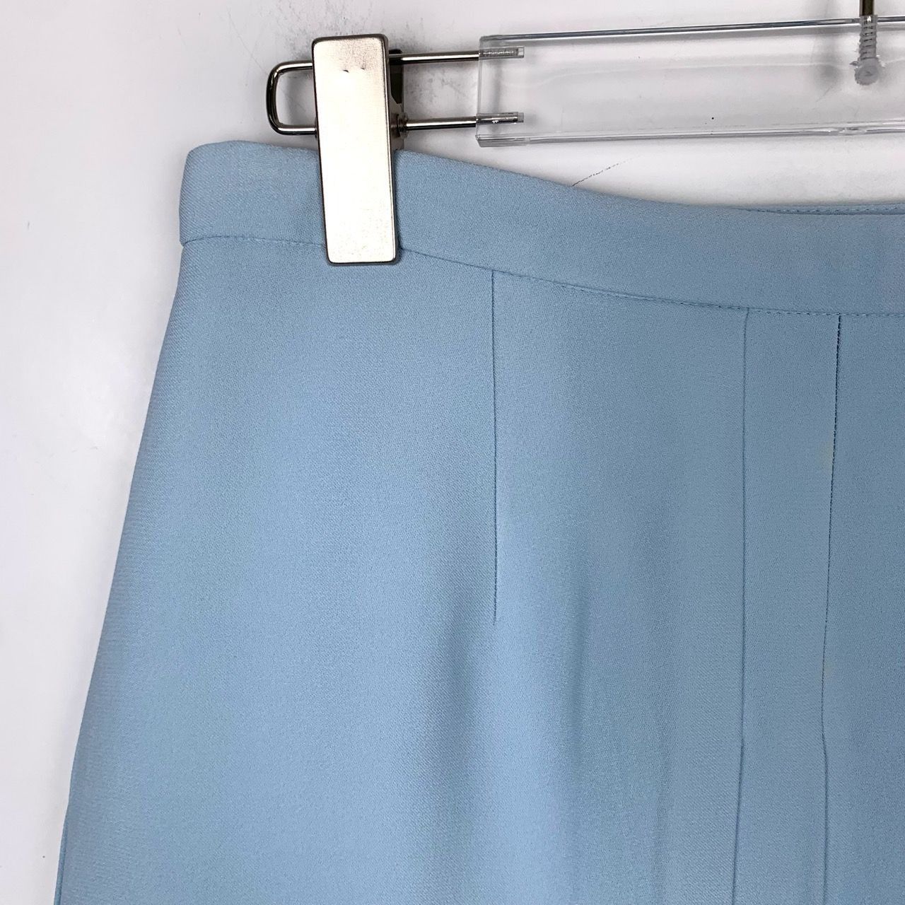 Miu Miu MiuMiu Blue Pleated Skirt-Hugging Mini Dress, 42 Size 42" / US 20 - 7 Thumbnail