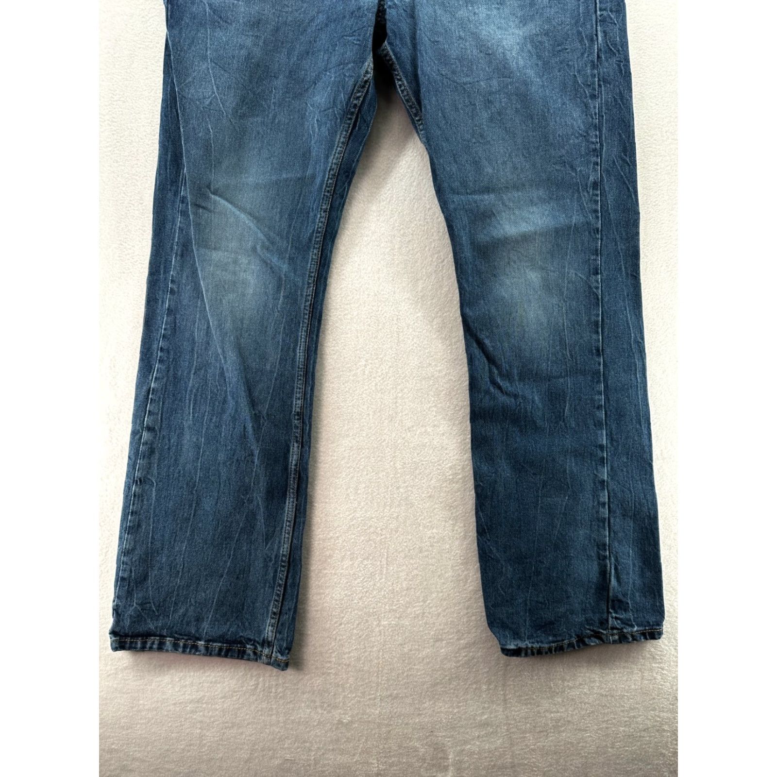 Levi's Levis Jeans 36x32 Mens Blue 527 Straight American Western Dark Wash Faded Denim Size US 36 / EU 52 - 5 Thumbnail