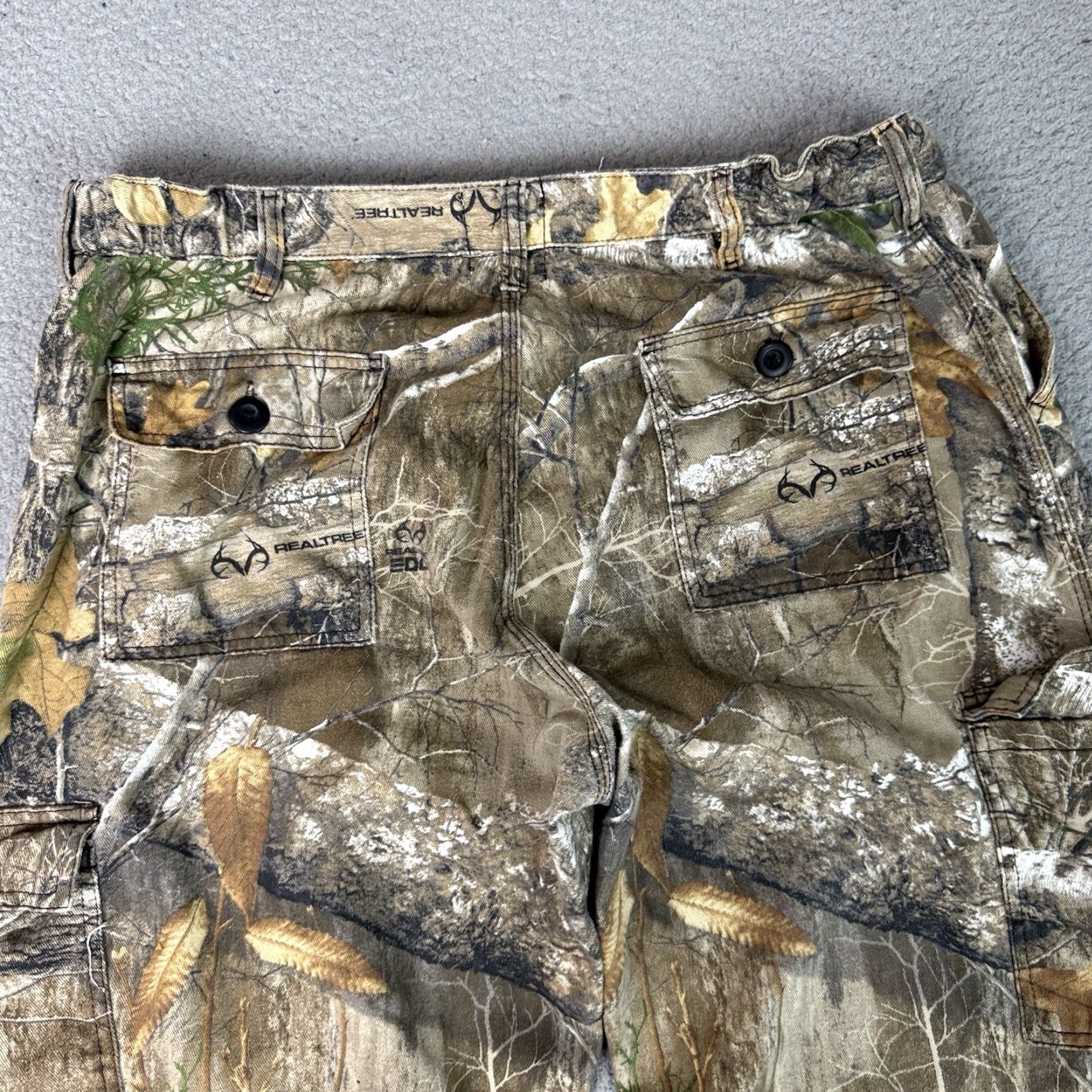 Realtree Realtree Sweatpants Mens Adult XL Green Camouflage Fleece Cotton Blend Straight Leg Cargo Size US 36 / EU 52 - 7 Thumbnail