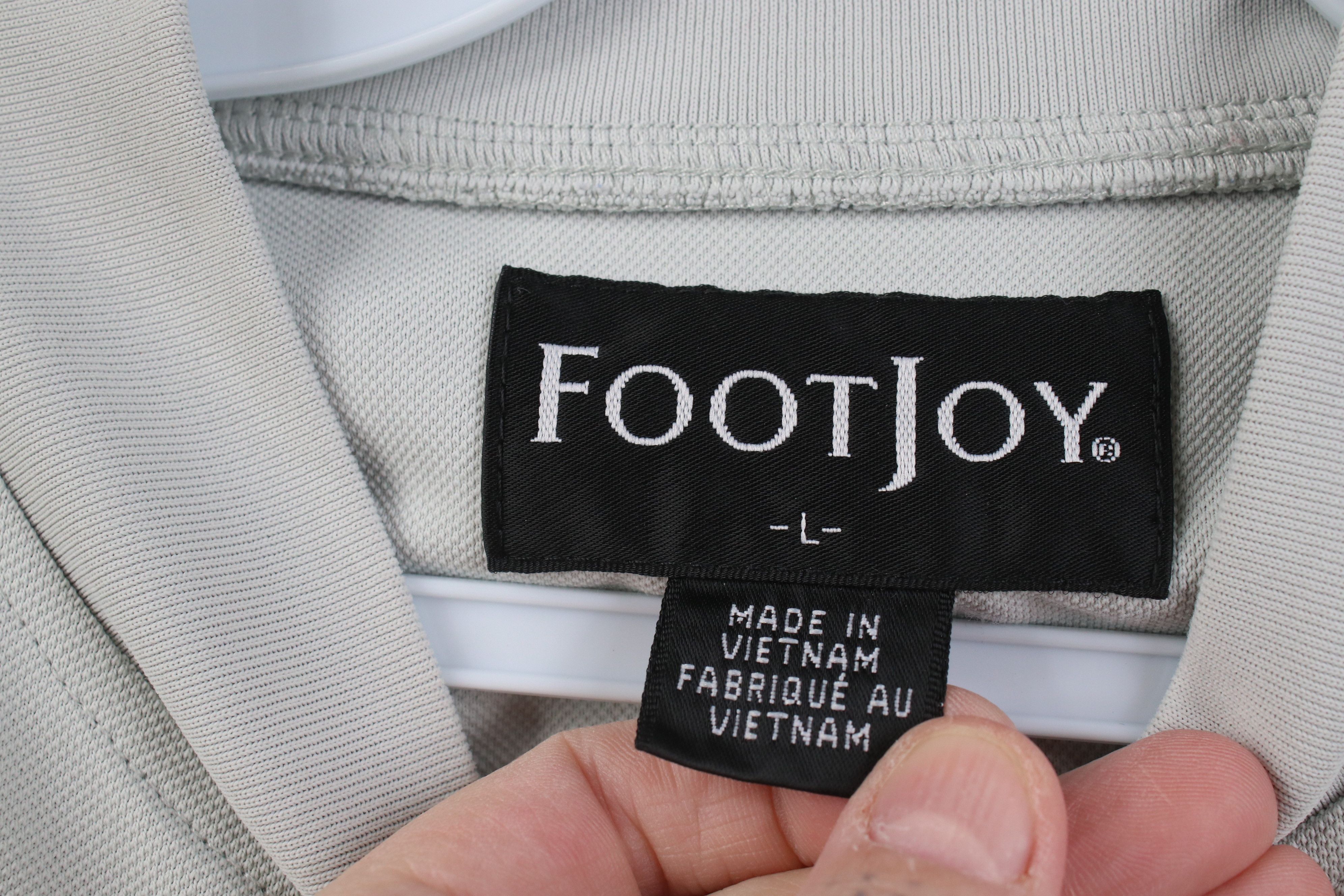 Footjoy FootJoy Golf Embroidered Mock Neck Short Sleeve T-Shirt Gray Size US L / EU 52-54 / 3 - 5 Thumbnail