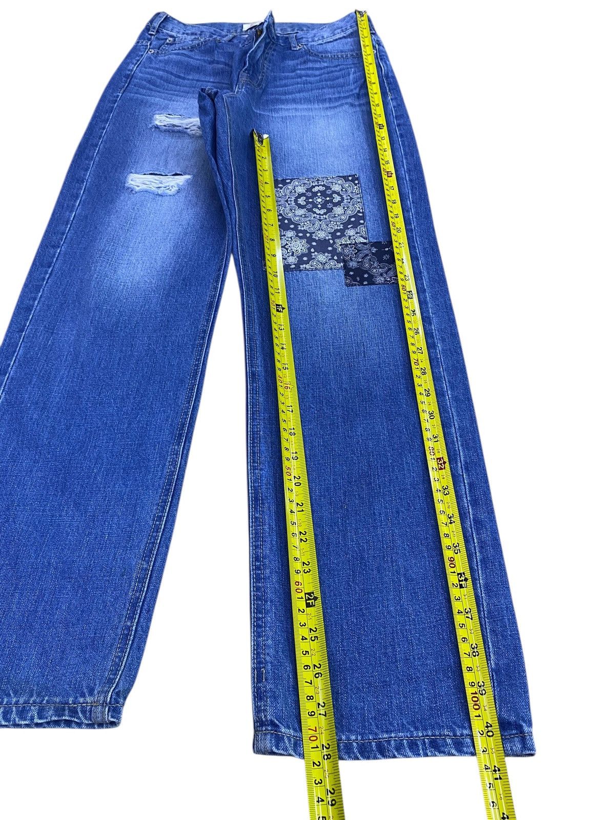 Other Japanese Brand Whiskers Ripped Style Patchwork Jeans Size US 28 / EU 44 - 7 Thumbnail