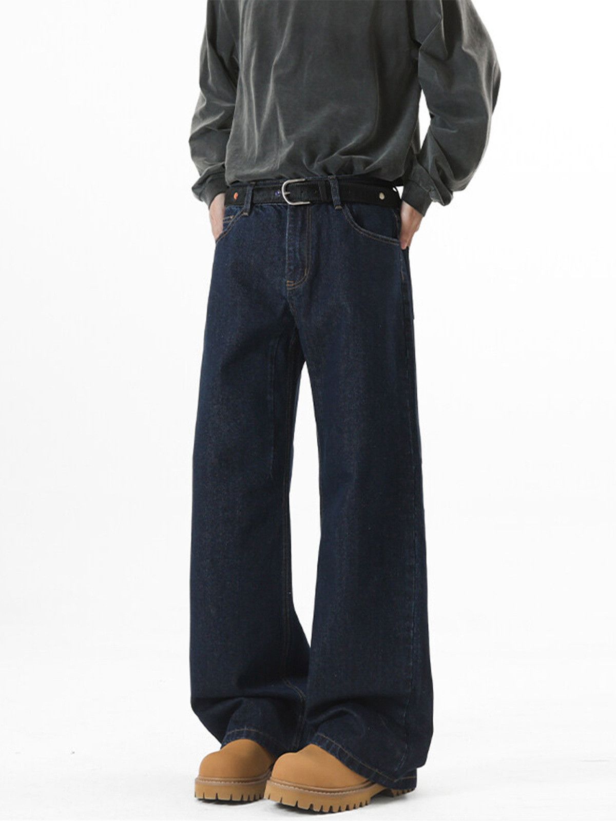 Japanese Brand Men's American Street Loose Cleanfit Wide-Leg Jeans Size US 32 / EU 48 - 4 Thumbnail