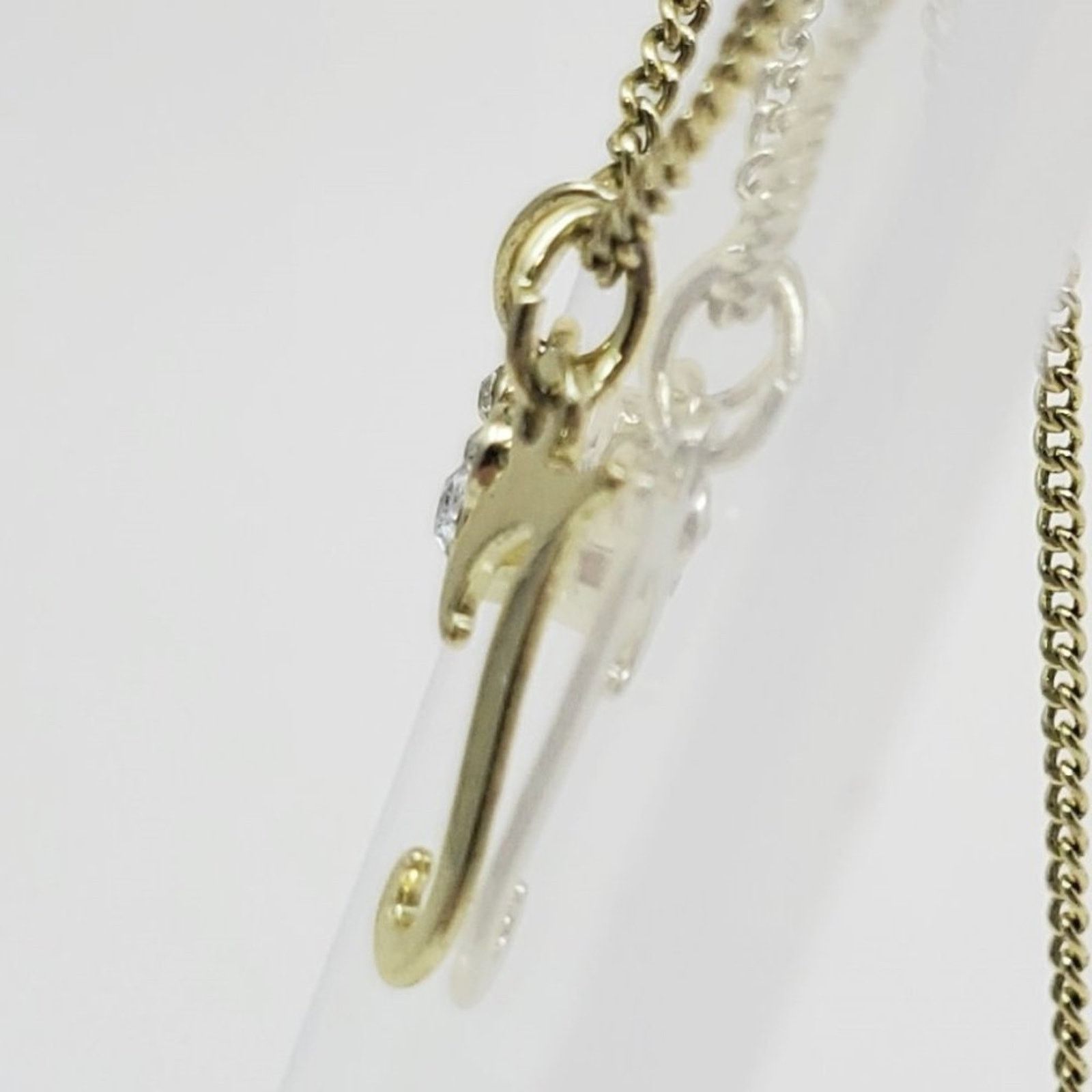 Disney Disney Mickey White Rhinestone & Gold Initial J Necklace Size ONE SIZE - 6 Thumbnail