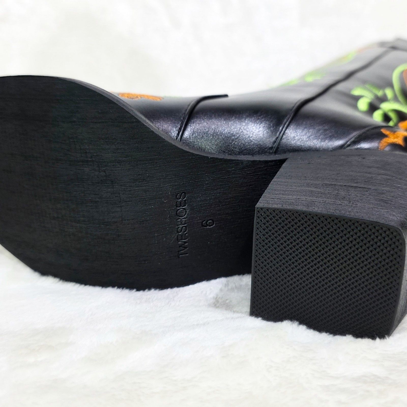 Other Loretta Green Orange Embroidery Country Western Cowgirl Knee Size US 7 / IT 37 - 7 Thumbnail