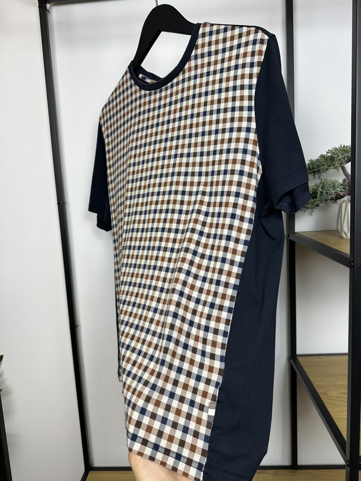 Aquascutum Aquascutum Monogram Checkered T-shirt Vintage Men’s XL Logo Size US XL / EU 56 / 4 - 6 Thumbnail