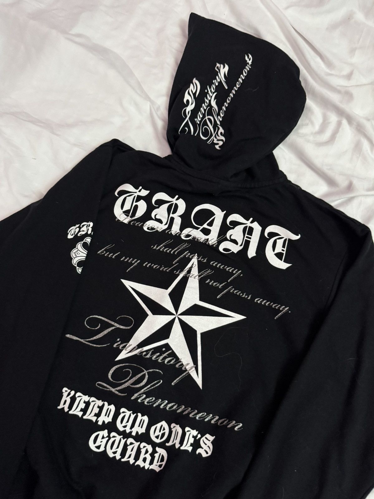If Six Was Nine 2000s Archival Craft Devine Retribution Zip Up Hoodie Size US L / EU 52-54 / 3 - 2 Thumbnail