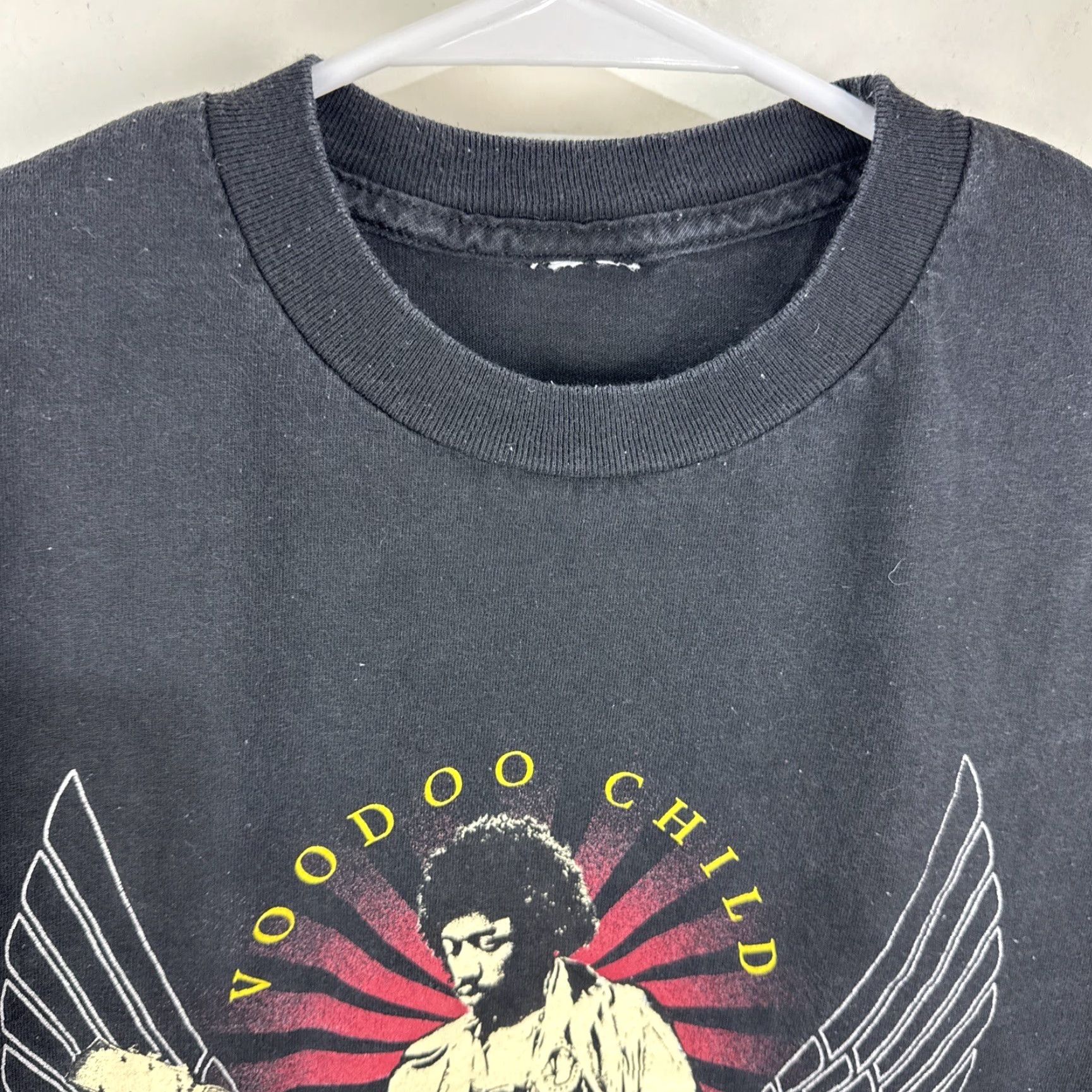Vintage VINTAGE Jimi Hendrix Signature Voodoo Child Black Long Sleeve Shirt Men’s Small S Crew Neck Graphic Tee 100% Cotton Unbranded Mens Boys? Size US S / EU 44-46 / 1 - 3 Thumbnail
