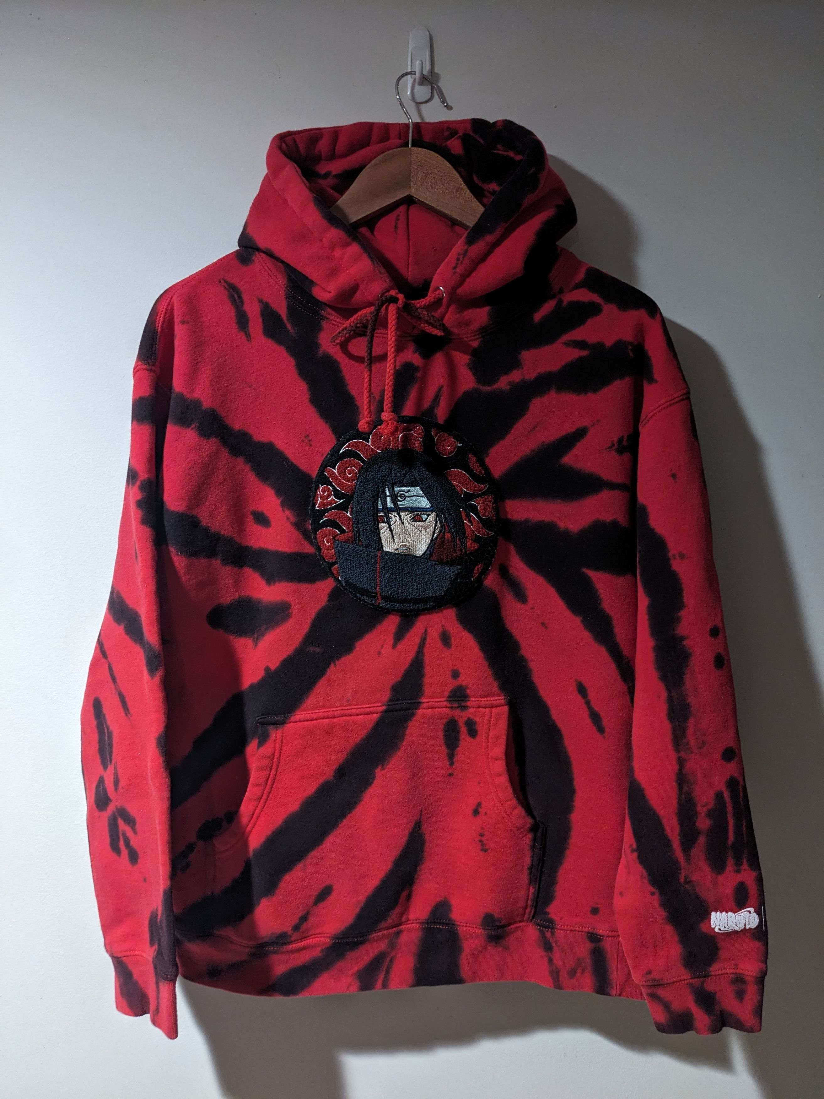 Naruto Itachi Hypeland Red Black Medium Hoodie