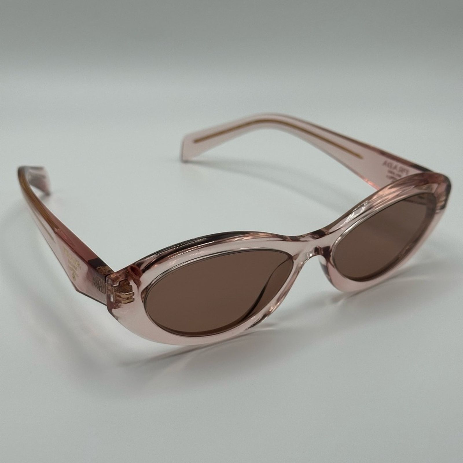 Prada NEW PRADA Symbol PR26ZS 19Q10D Transparent Peach/Light Brown Size ONE SIZE - 6 Thumbnail