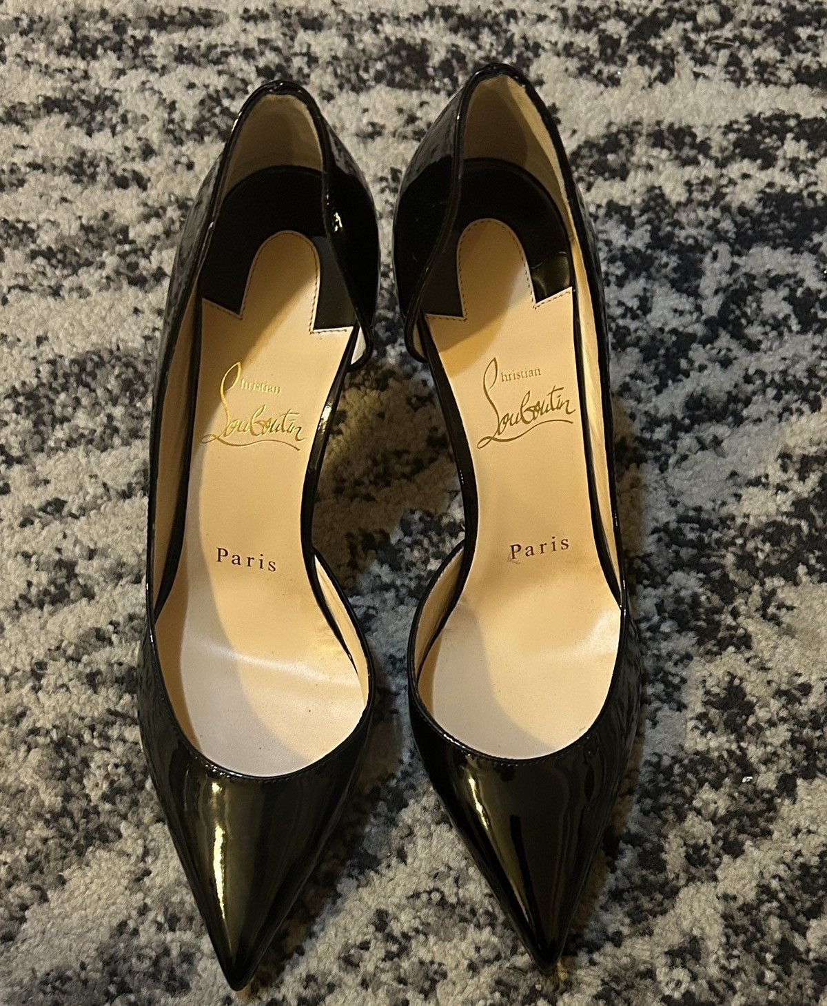 Christian Louboutin Christian Louboutin Iriza Dorsay Heel Black size 37 Size US 7 / IT 37 - 2 Thumbnail