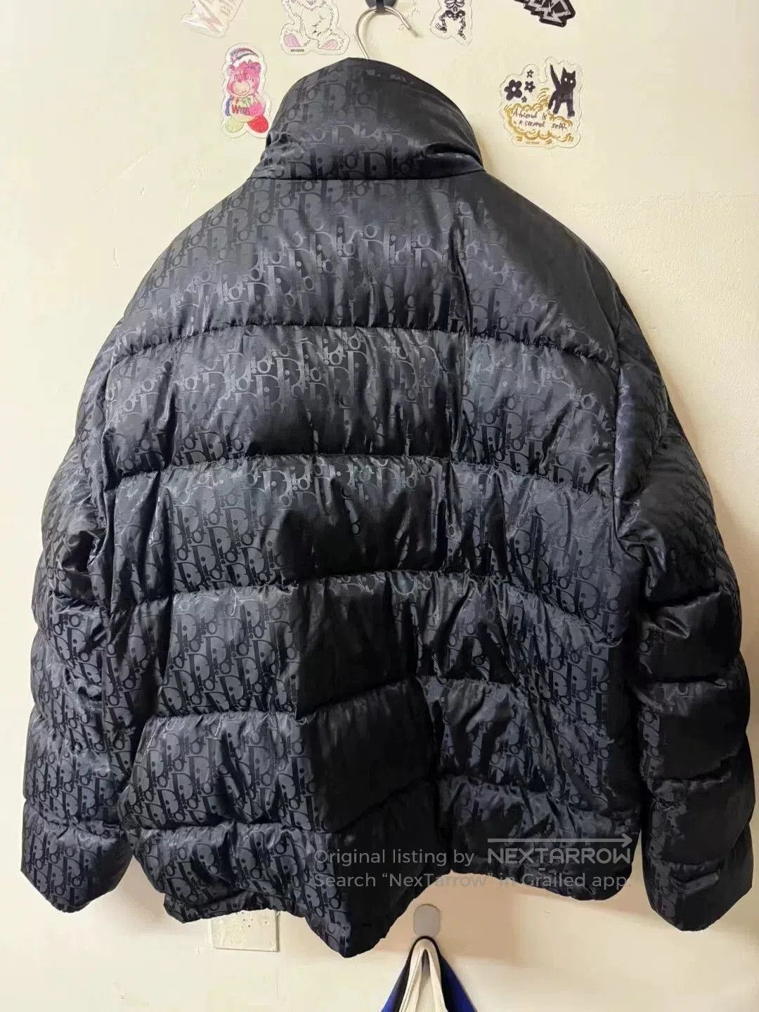 Dior dior logo printed down jacket in black. Size US XXL / EU 58 / 5 - 2 Thumbnail