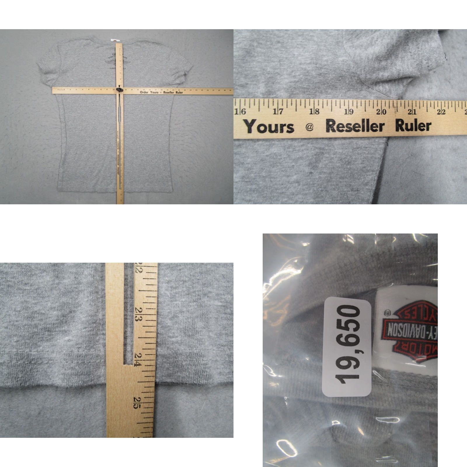 Harley Davidson Harley-Davidson Shirt Women L Large Gray USA California RK Stratman 2007 Live to Ride Ride to Live Made in USA Size L / US 10 / IT 46 - 8 Thumbnail