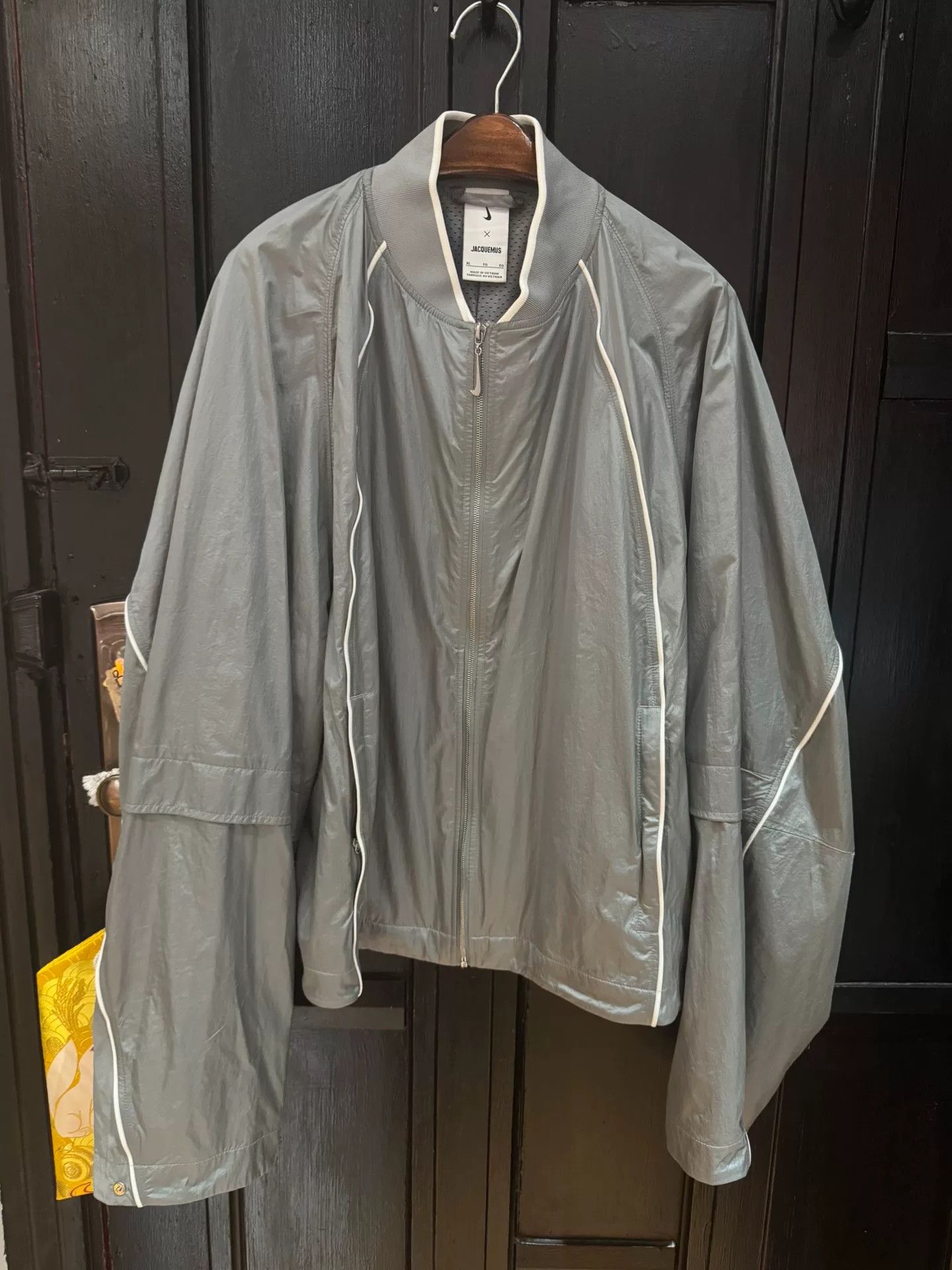 Jacquemus Nike x Jacquemus Gray Windbreaker Jacket Size XL / US 12-14 / IT 48-50 - 1 Thumbnail