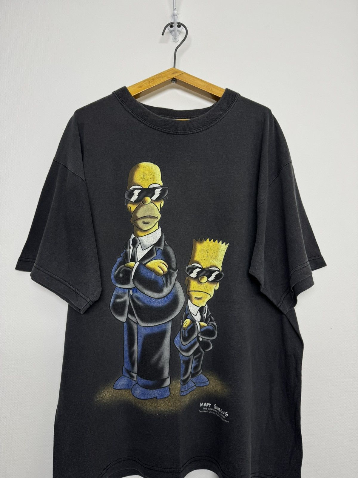 The Simpsons Vintage the Simpsons t-shirt Men in Black MIB Size US L / EU 52-54 / 3 - 2 Thumbnail