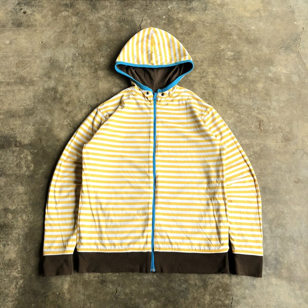 Hysteric Glamour 2000s Baby Doll Reversible Ziphoodie Brown/Striped Lgb Size US M / EU 48-50 / 2 - 10 Thumbnail