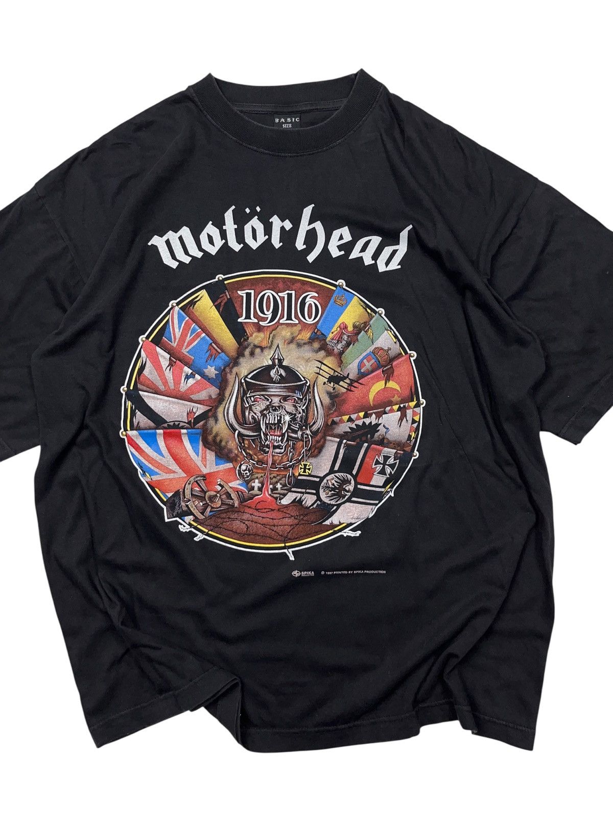 Band Tees Vintage 1997 Motorhead 1916 Band T-shirt Metallica Megadeth Size US XL / EU 56 / 4 - 3 Thumbnail