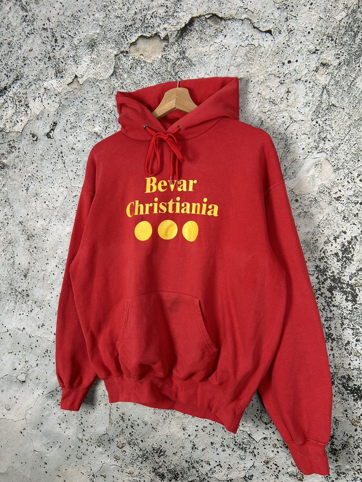 Vintage Hoodie Bevar Christiania Graphic Streetwear Vintage 90s Size US M / EU 48-50 / 2 - 2 Thumbnail