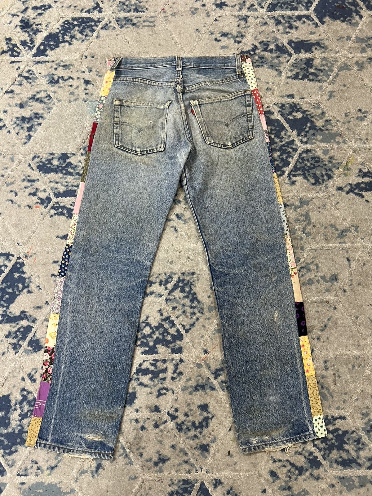 Vintage Vintage Levis 501 Big E Distressed Denim Jeans Size US 30 / EU 46 - 2 Thumbnail