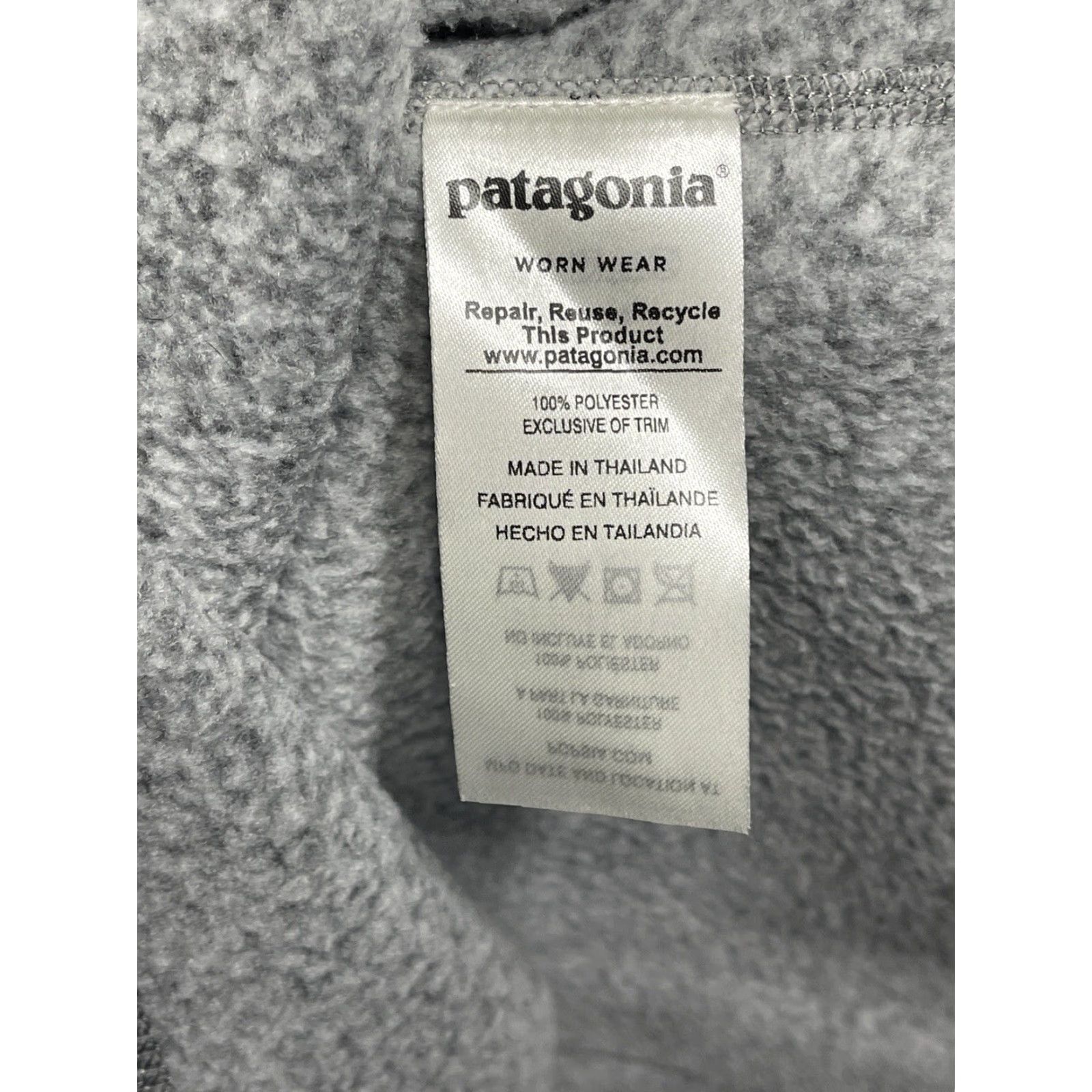 Patagonia Patagonia Better Sweater Womens Medium Quarter Zip Gray Pullover Fleece Jacket Size M / US 6-8 / IT 42-44 - 7 Thumbnail