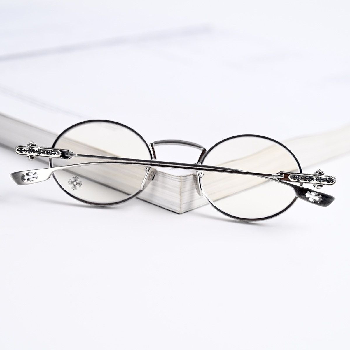 Chrome Hearts CHROME HEARTS HONEY DIPPED BRUSHED ALLOY GLASSES Size ONE SIZE - 17 Thumbnail