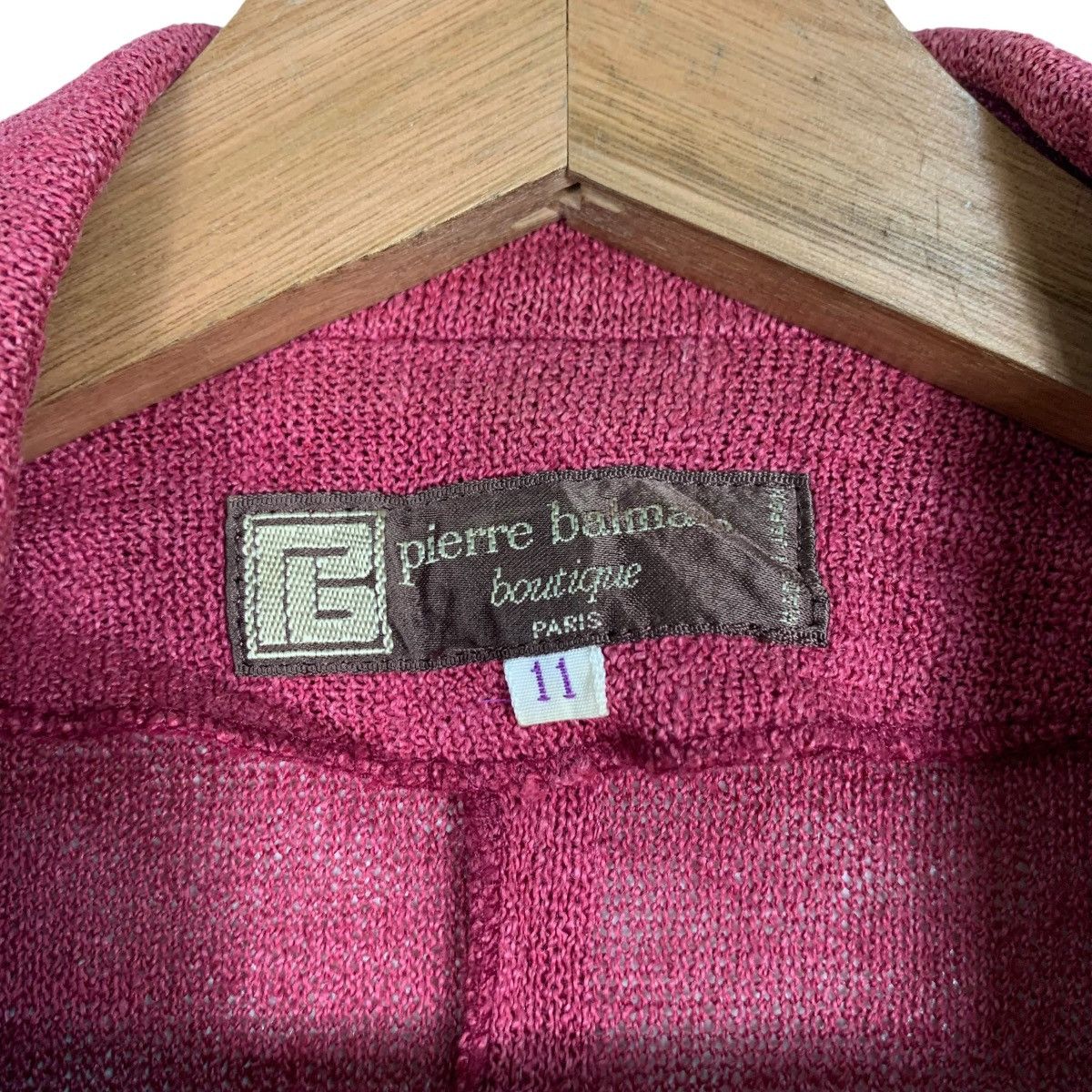 Pierre Balmain PIERRE BALMAIN Boutique Red Blazer Jacket #1225-C55 Size S / US 4 / IT 40 - 15 Thumbnail