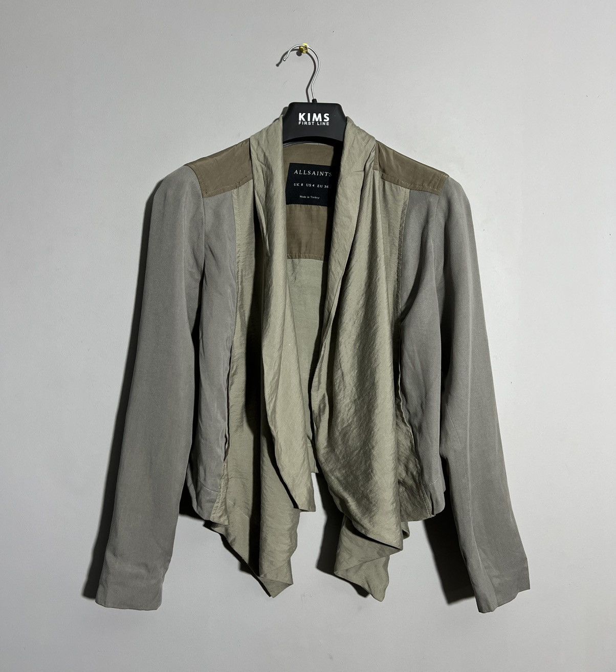 Allsaints Allsaints Kwar Gray Light Jacket Size S / US 4 / IT 40 - 1 Thumbnail