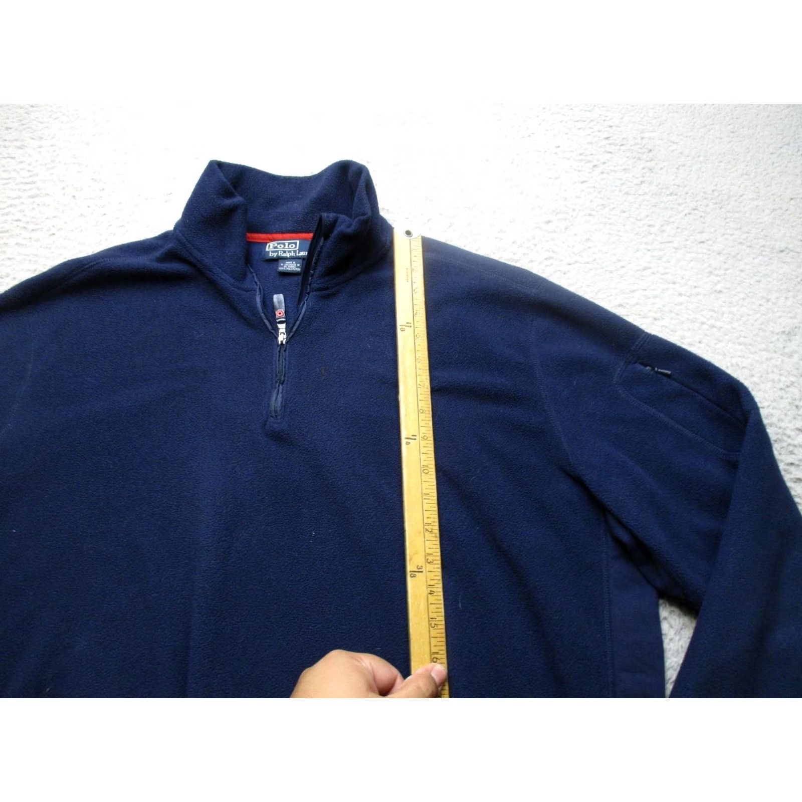 Polo Ralph Lauren Polo by Ralph Lauren Sweater Mens XL Blue Fleece 1/4 Zip Pullover Shield Logo Ski Size US XL / EU 56 / 4 - 4 Thumbnail