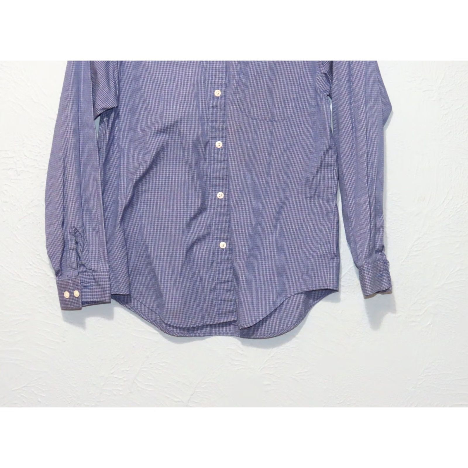 Vintage LL Bean Shirt Women's 10 Blue Plaid Button Up Long Sleeve Shirt w/Pocket Size L / US 10 / IT 46 - 2 Thumbnail