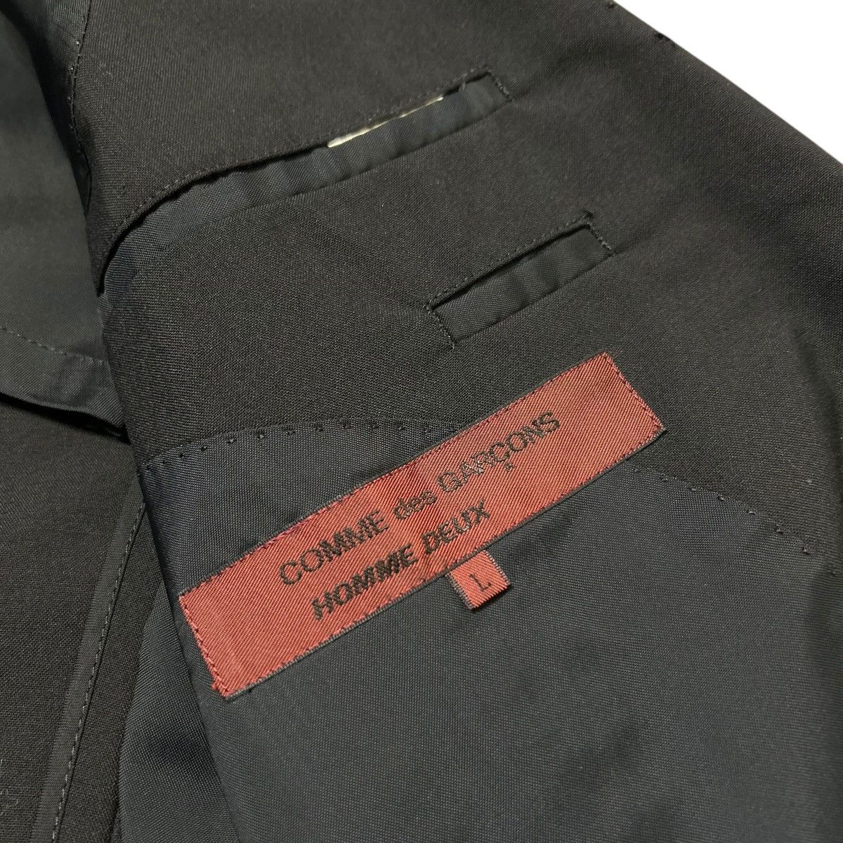 Comme des Garcons Homme Deux 732 90s Comme Des Garcons Homme Deux vintage jacket wool Size 44R - 6 Thumbnail