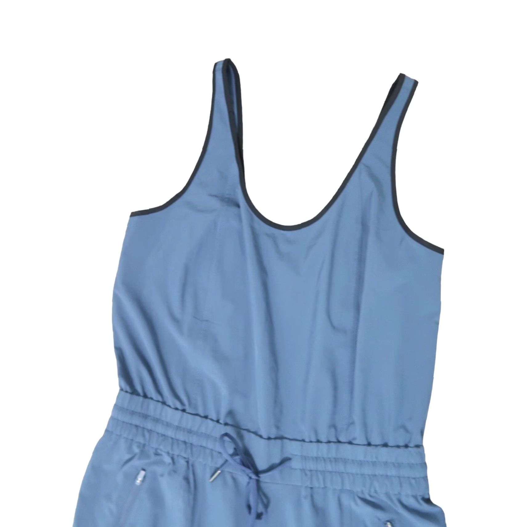 Athleta Athleta Unbound Jumpsuit Shirt Womens Small Iron Blue Navy Sleeveless Activewear One-Piece Solid 56 Inseam Fashion Sportswear Size 28" / US 6 / IT 42 - 4 Thumbnail
