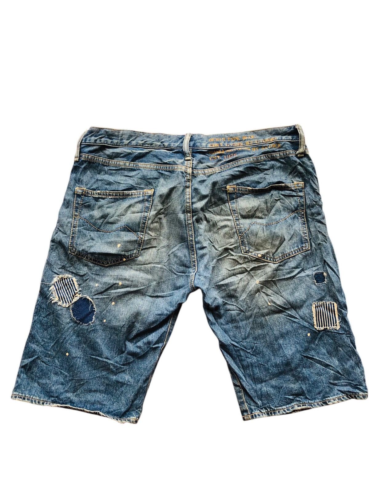 Avirex Avirex distressed patchwork short denim Size US 34 / EU 50 - 2 Thumbnail