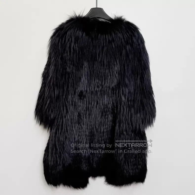 Dior Dior Black Fox Fur Diamond Pocket Fur Coat i Size XS / US 0-2 / IT 36-38 - 3 Thumbnail