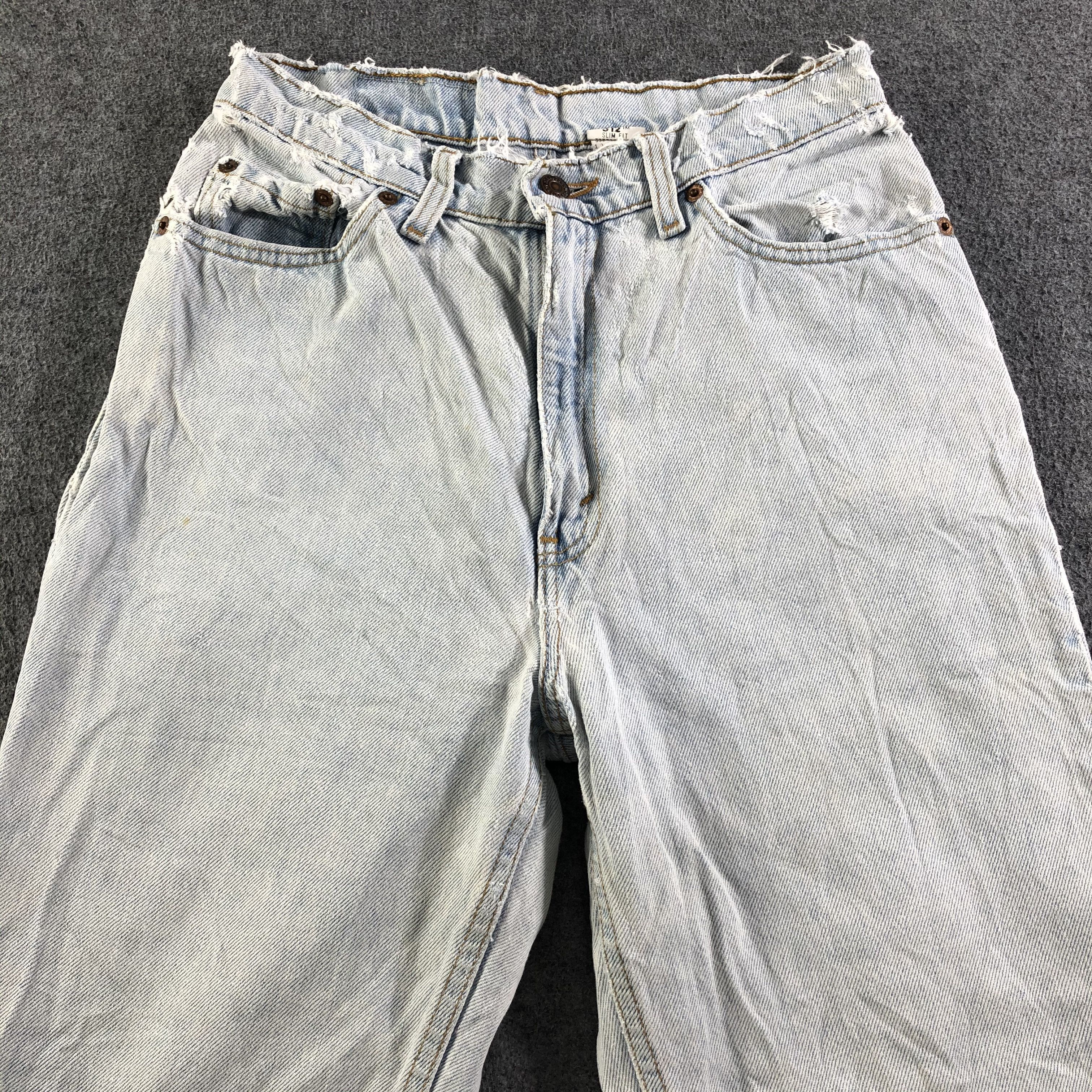 Levi's 90s Vintage Light Wash Levis 512 Jeans-J3315 Size US 29 - 3 Thumbnail