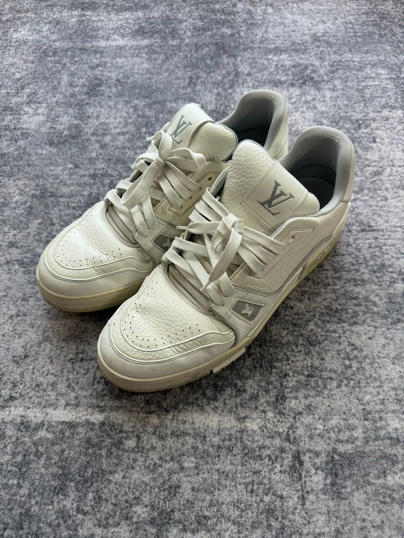 Louis Vuitton Louis Vuitton White Cement Trainer shoes Size US 10.5 / EU 43-44 - 3 Thumbnail