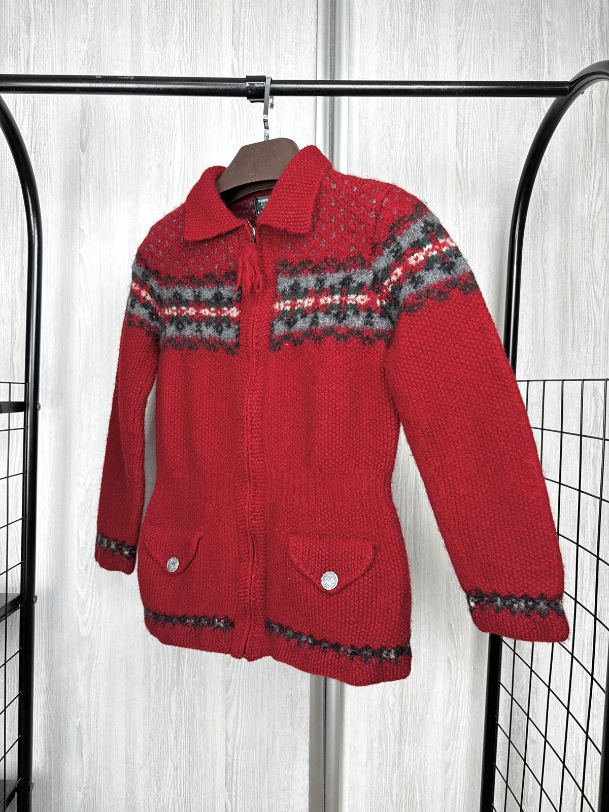 Lauren Ralph Lauren Ralph Lauren Sweater Cardigan Exclusive Hand Knit Fair Isle Size S / US 4 / IT 40 - 7 Thumbnail