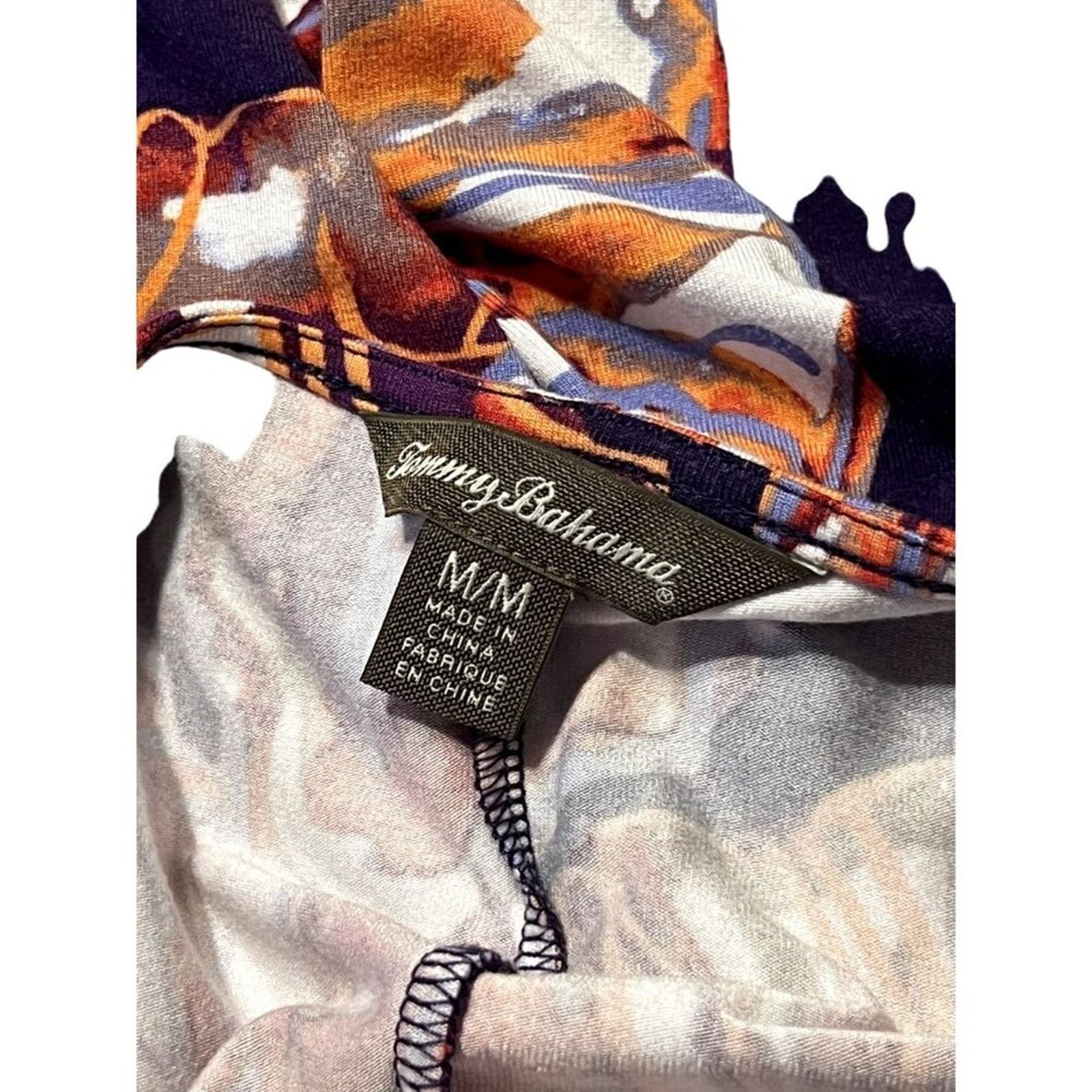 Tommy Bahama Tommy Bahama Dress V Neck Twist Front Brush Stroke Passion Size M / US 6-8 / IT 42-44 - 6 Thumbnail