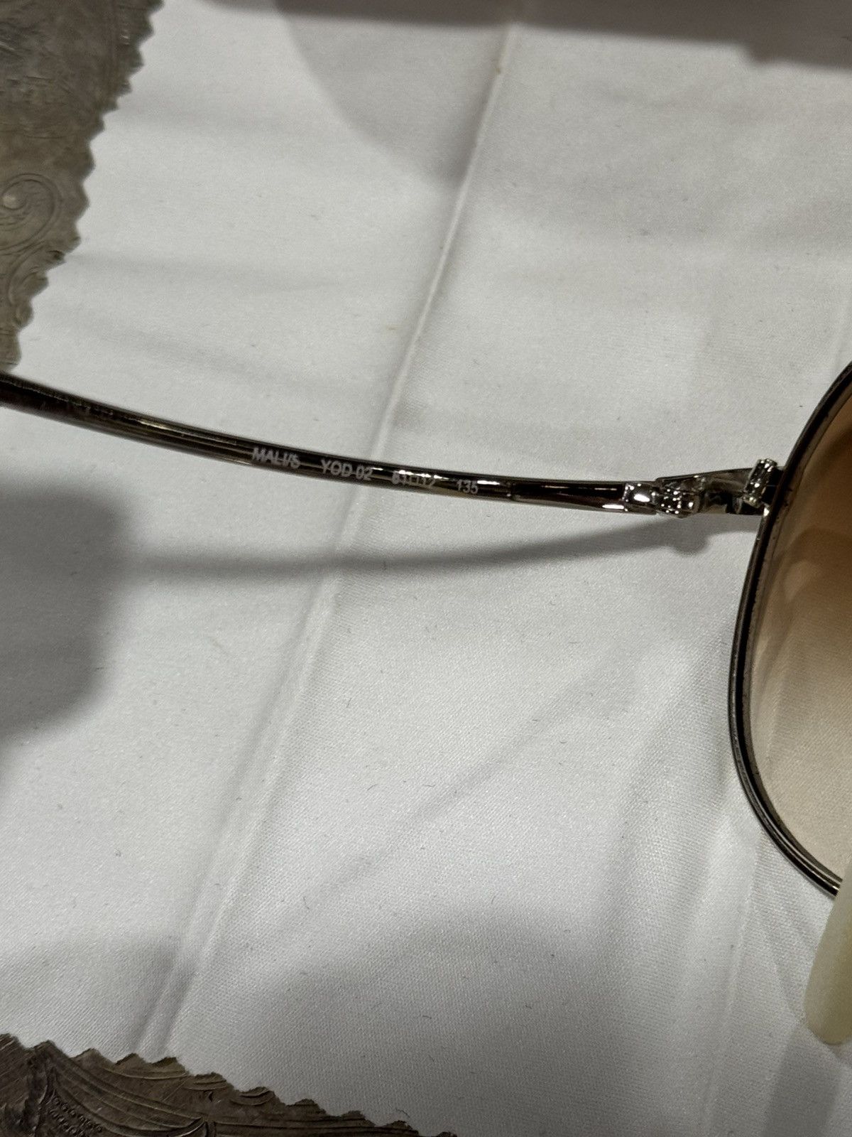 Jimmy Choo Jimmy Choo Aviator Sunglasses Size ONE SIZE - 9 Thumbnail