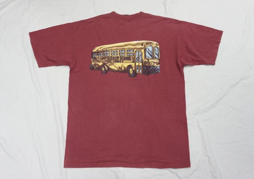Vintage 90's Limp Bizkit School Bus Tシャツ ビンテージ Size US L / EU 52-54 / 3 - 6 Thumbnail