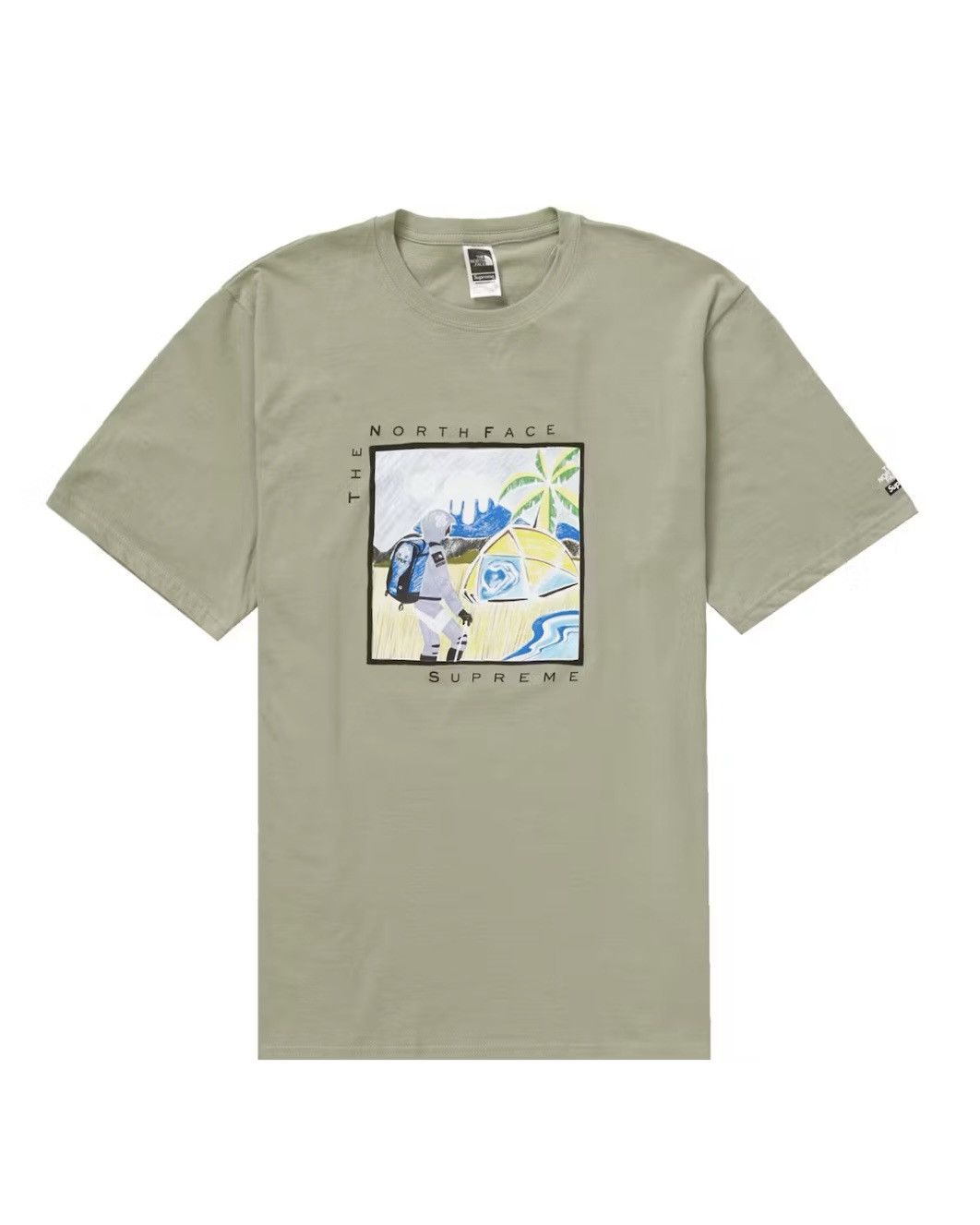 Supreme × The North Face Supreme x The North Face Sketch Tee Sage Size US M / EU 48-50 / 2 - 1 Thumbnail