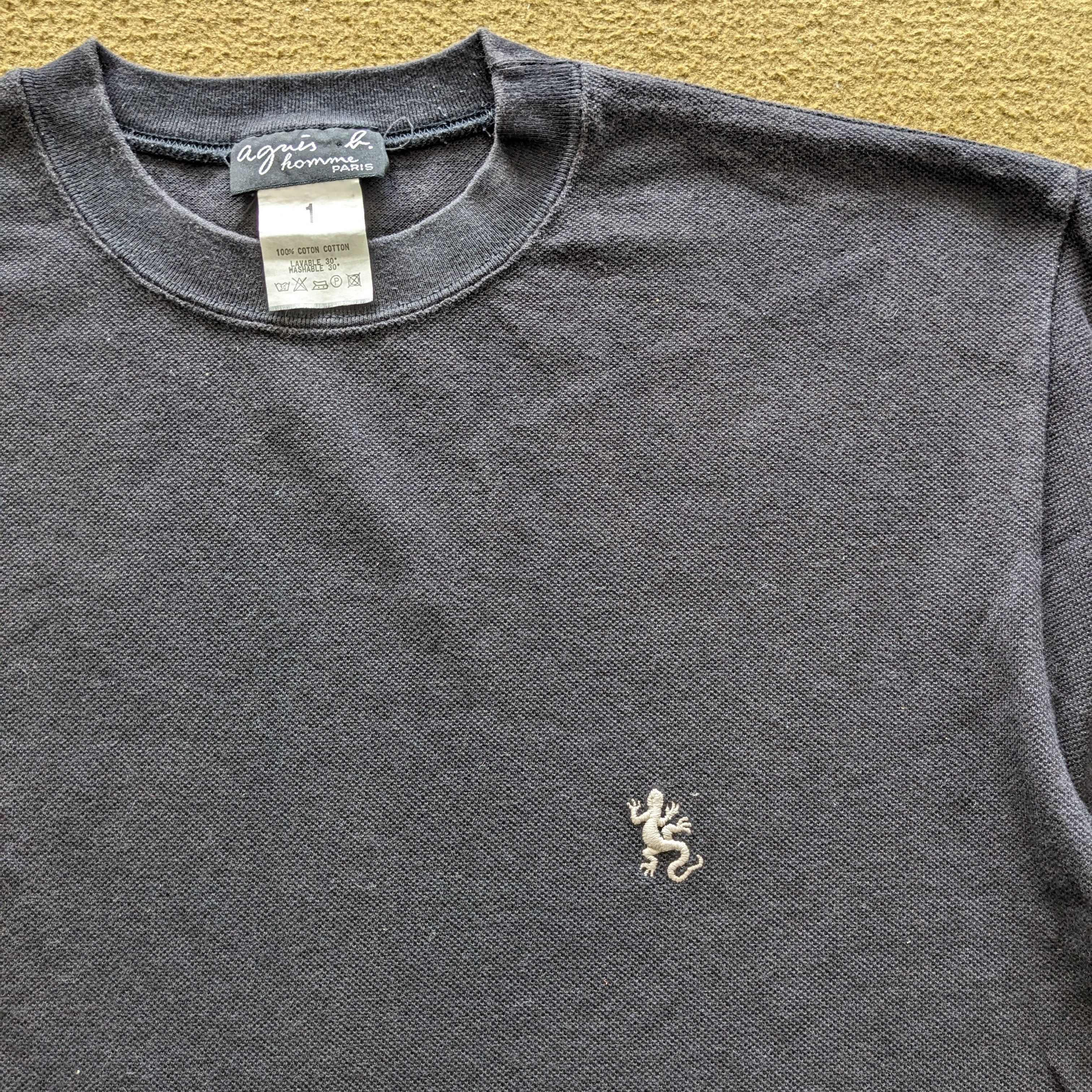 トップス 90s old agnes b homme paris cotton knit Vintage 90s Agnes B Paris Snap Button Cardigan Brown Made in