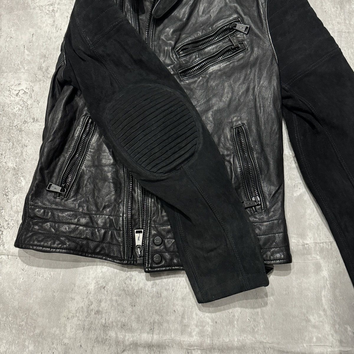 Ralph Lauren Ralph Lauren Black Label Leather Suede Moto Zip Jacket Size US S / EU 44-46 / 1 - 15 Thumbnail