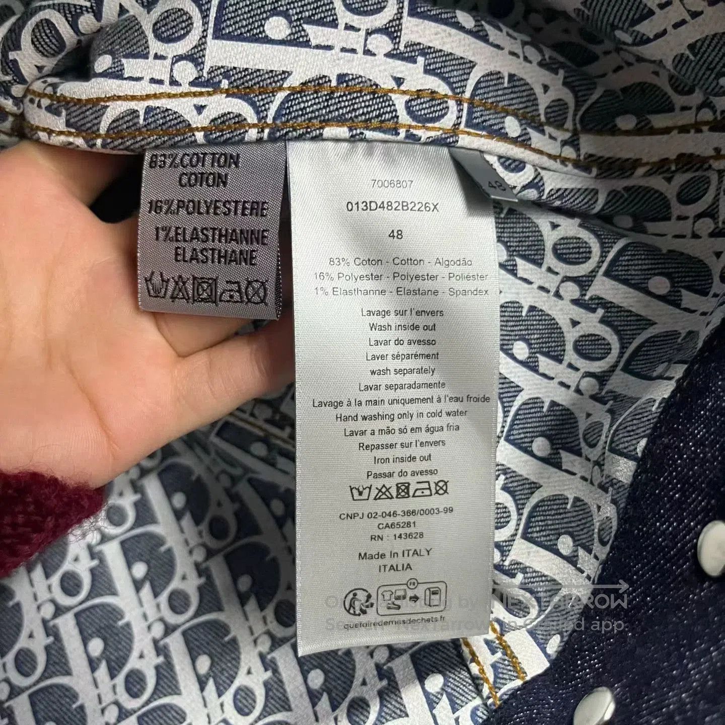 Dior dior blue cotton blend long sleeve jacket. Size US L / EU 52-54 / 3 - 4 Thumbnail